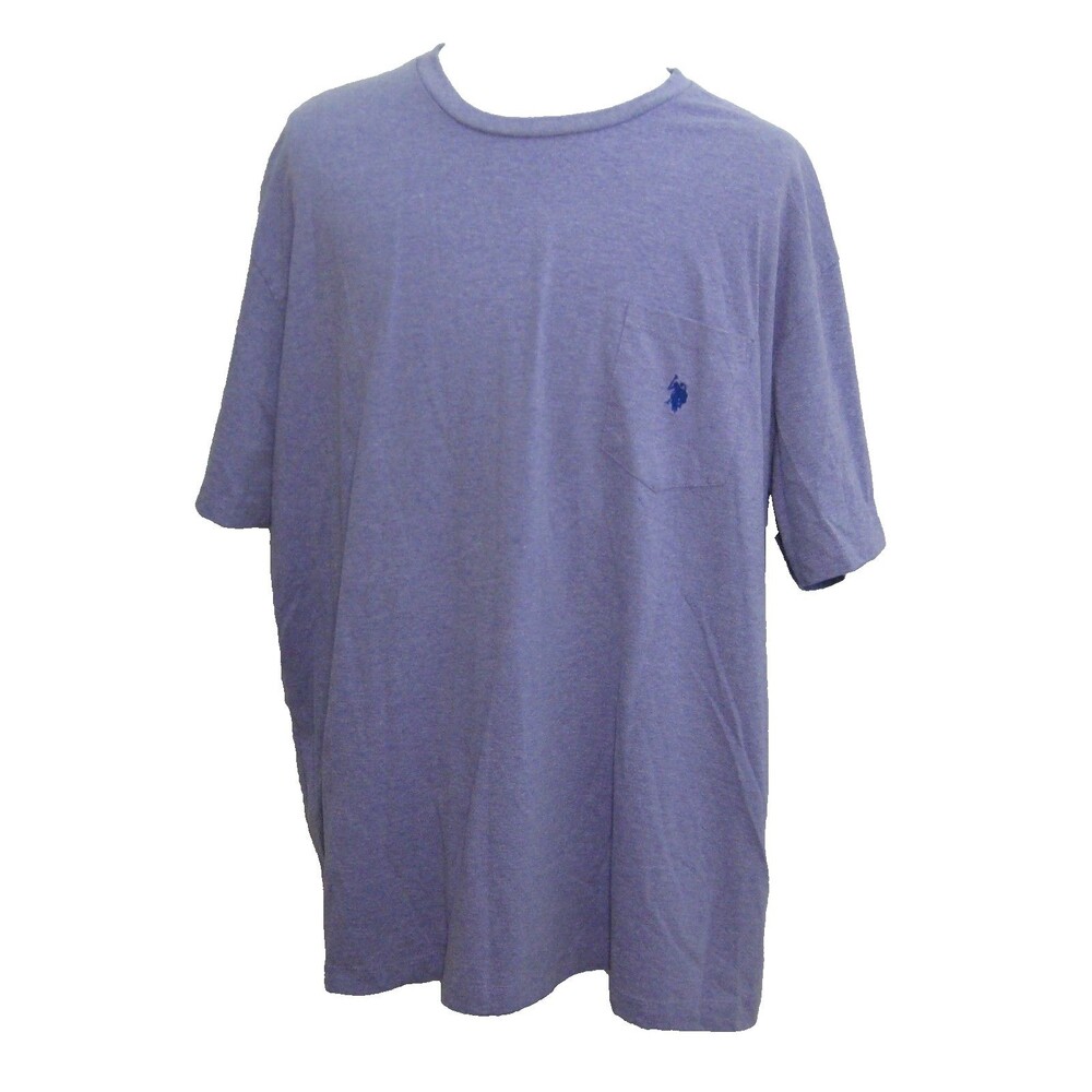 U.S. Polo Assn. T-Shirt Men's Size 3XL Purple Short Sleeve Logo Cotton Blend Top